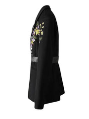 Floral Embroidered Oversized Blazer