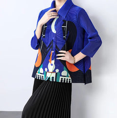 Luxury Wrinkle-Free Pleated Blouse