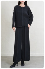 Luxury Pleated Top & Wide Leg Pant