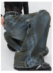 Women's Upside Down Oversized Baggy Jeans