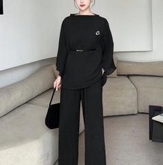 Luxurious Plissé Blouse Top