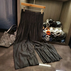 Pleat Pull-On Trousers & Butterfly Top