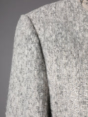 Luxury Collarless Tweed Blazer