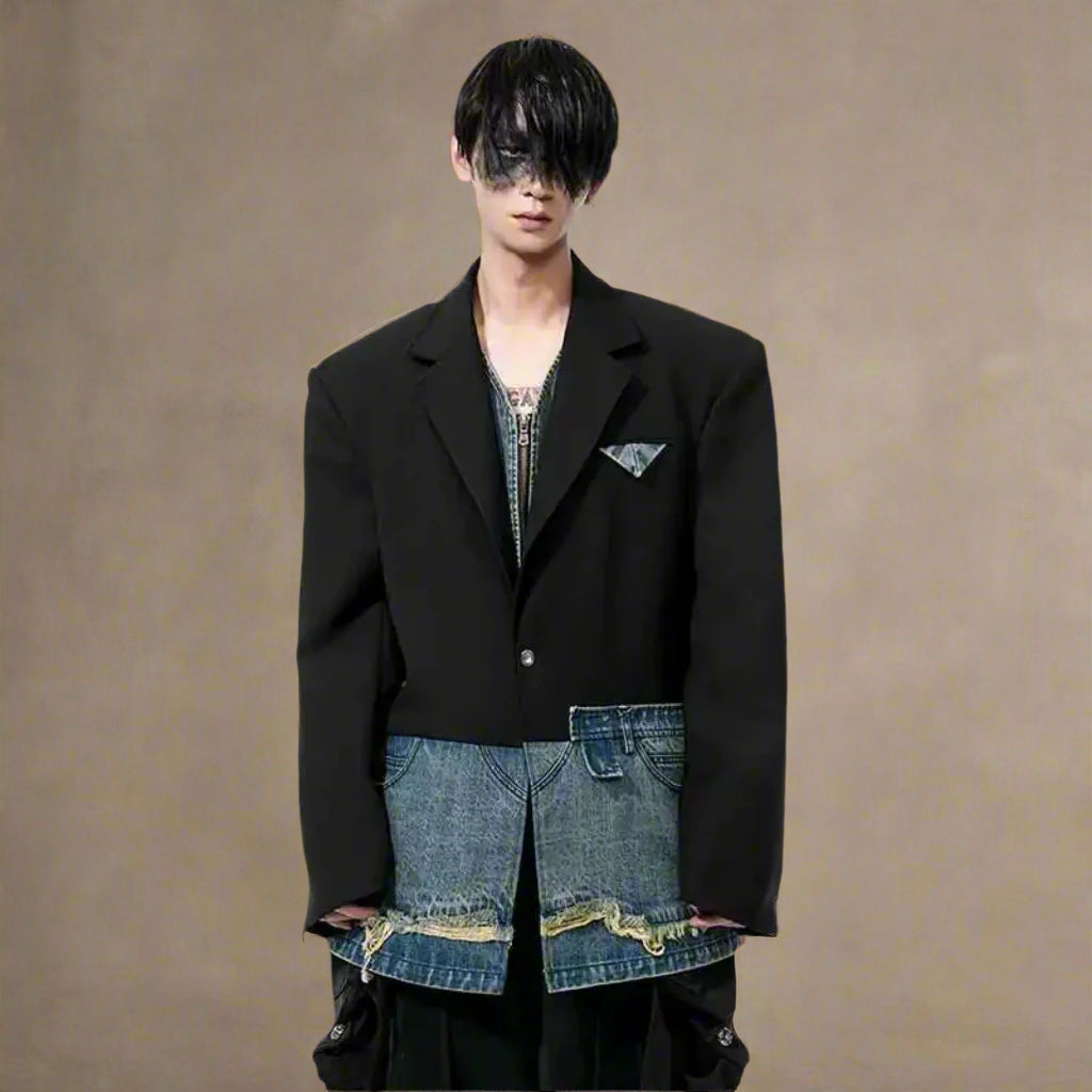 Men's Hybrid Relaxed Denim Blazer