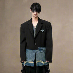 Men's Hybrid Relaxed Denim Blazer