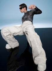 Men's Moto Vegan Leather Trousers