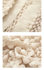 Luxury Bubble Pleated Cardigan