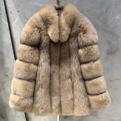 Women's Genuine Fox Fur Coat