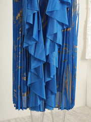Luxury Pleats Formal Dress
