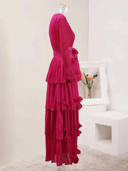 Luxury Pleats Tiered Dress