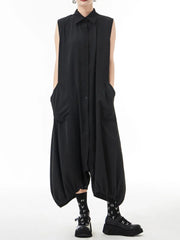 HEYFANCYSTYLE Korean Style Low Crotch Jumpsuit