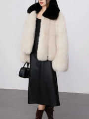 Women's Cozy Luxury Fluffy Faux Fur Coat