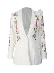 Luxury Floral & Sequin Blazer