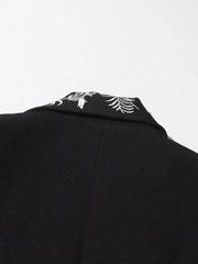 Luxury Floral Embroidered Blazer