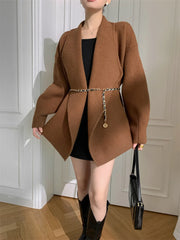 Luxury Thick Double-Knit Cardigan