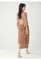 Luxe Bubble Plisse Pull-On Skirt & Top