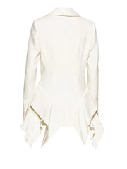 Luxury Pleated Detail Blazer