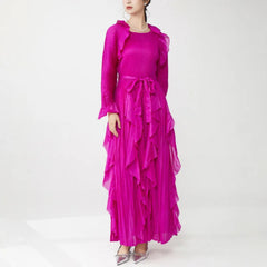 Truly Plissé Chic Ruffle Dress