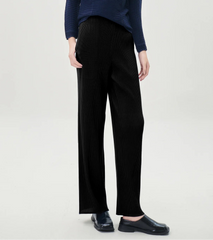 Premium Plissé Wide-Leg Trousers
