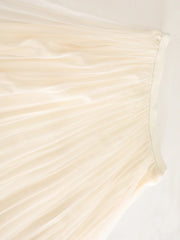 Luxury Pleated Tulle Maxi Skirt