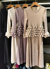 Luxury Bubble Pleated Dress
