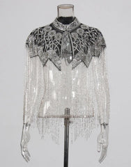 Couture Sequin Embellished Shawl