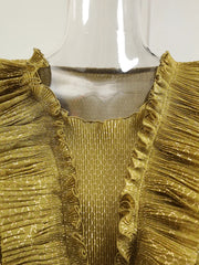 Truly Pleated Sleeveless Top & Skirt