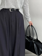 High-Waisted Wide-Leg Trousers