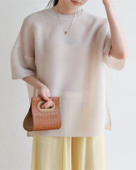 Luxury Dressy Pleated Top