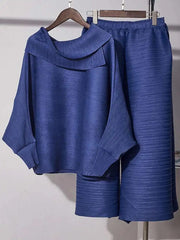 Japanese Plisse Top & Pant Set