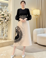 Elegant Pleated Formal Dress
