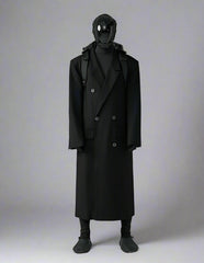 Men’s Full-Length Oversized Wool Blend Coat