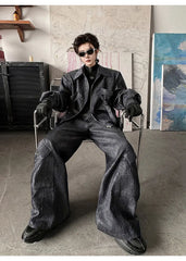 Men's 2 Piece High Society Cargo Wide Leg Pants Set