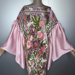 Luxury Plissé Satin Sleeve Dress