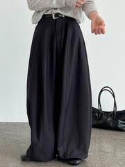 High-Waisted Wide-Leg Trousers