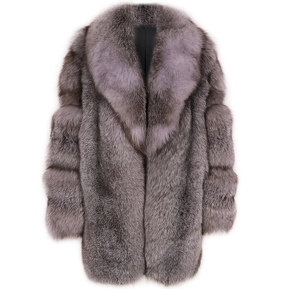 think fur Fox Like Fur Foodie Coat 新品✨ Men's Genuine Fox Fur think fur Fox Like Fur Foodie Coat 新品✨ Men's Genuine Fox Fur