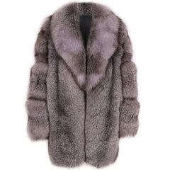 Men's Genuine Red Fox Fur Coat