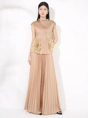 Modest Pleated Skirt Set