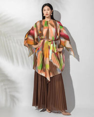 Luxury Pleated Tunic & Skirt