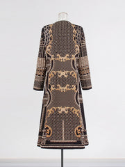 Hand-Embroidered Pearl Long Coat