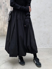 Luxury Bubble Elastic Pull-On Skirt