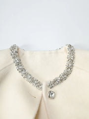 Luxury Woolen Faux Fur Coat