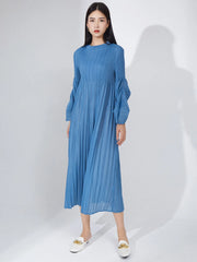 Luxury Pleats Travel Dress