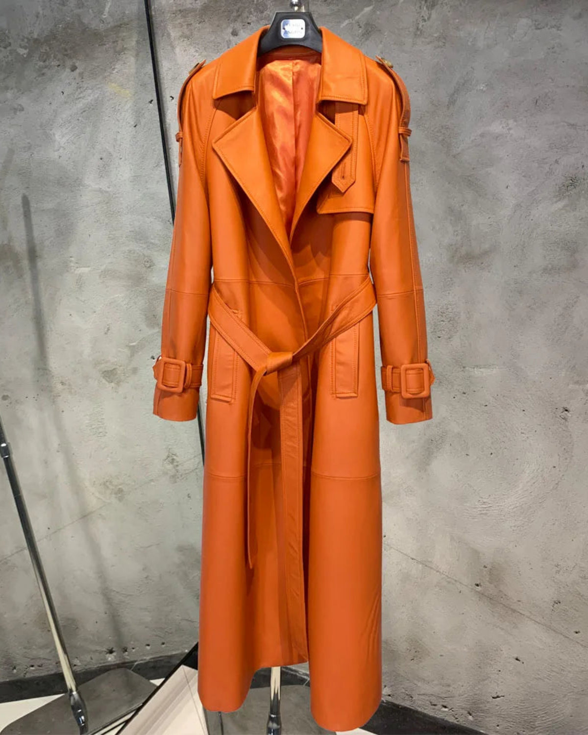 Genuine Sheepskin Couture Trench Coat