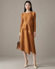 Elegant Pleated Skirt Set