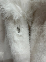 Women's Luxe Long Coat with Faux Fur Collar & Cuffs