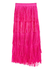 Luxury Fringe Midi Skirt