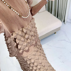 Bubble Plissé Skirt 2-Piece Set