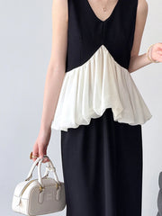 Luxury Peplum Top & Long Skirt Set