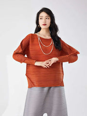 Relaxed Japanese Pleated Blouse